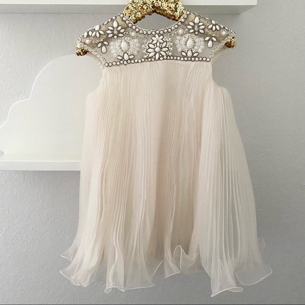 Marchesa for Target Pleated Dress with Beadwork